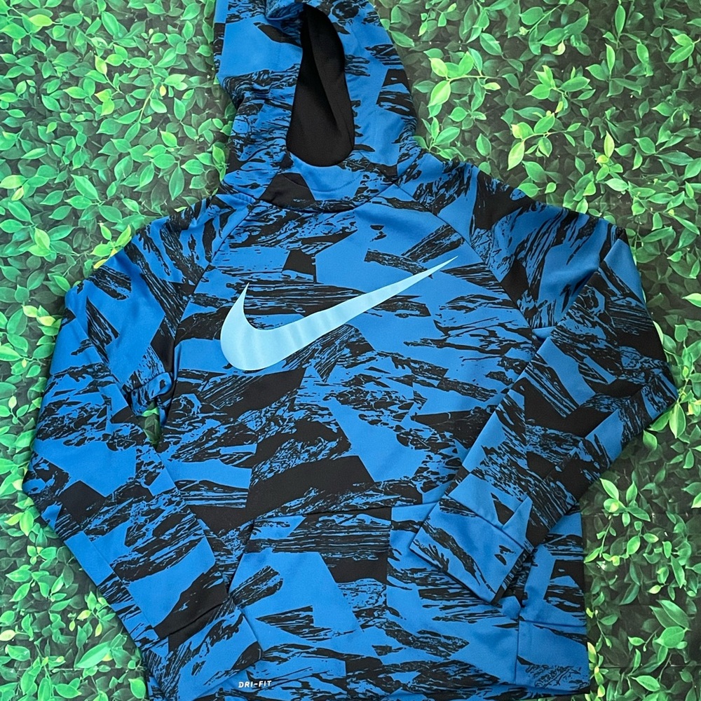 🜃 Nike hoodie | boys large | youth large | Nike swoosh | logo hoodie | marbled